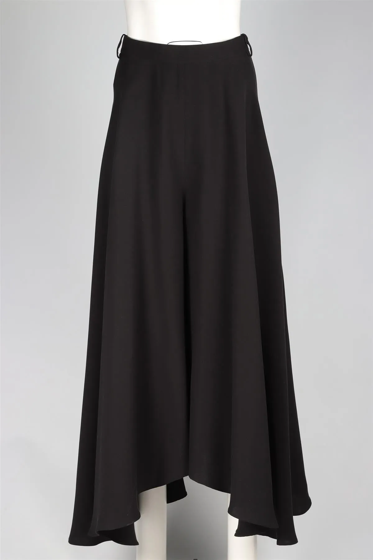 KHAITE BLACK SILK CULOTTES UK 10