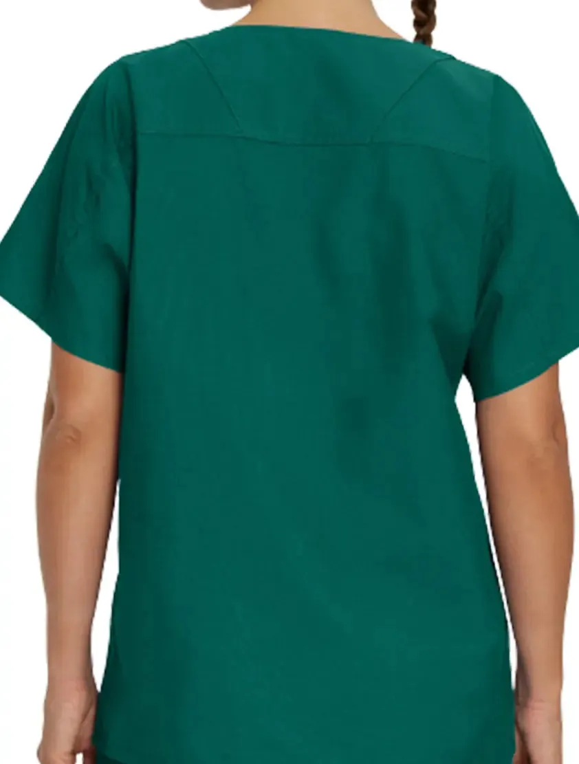 Landau Essentials Unisex 1-Pocket V-Neck Scrub Top - Tall Sizes