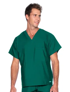 Landau Essentials Unisex 1-Pocket V-Neck Scrub Top - Tall Sizes