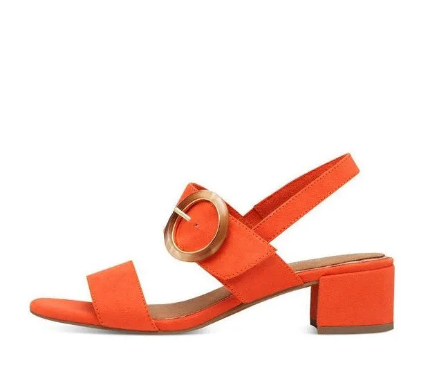 Marco Tozzi 28202-44 Block Heel Touch Fastening Shoe CARROT