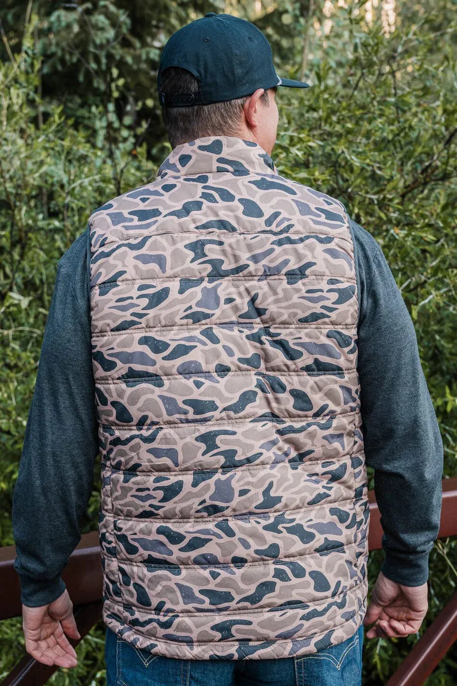 Men’s Burlebo Puffer Vest - Gauge Camo