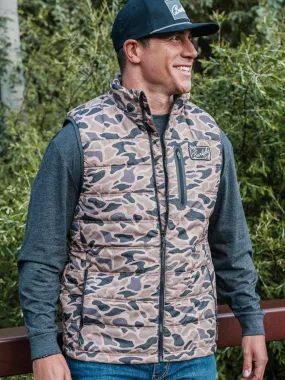 Men’s Burlebo Puffer Vest - Gauge Camo