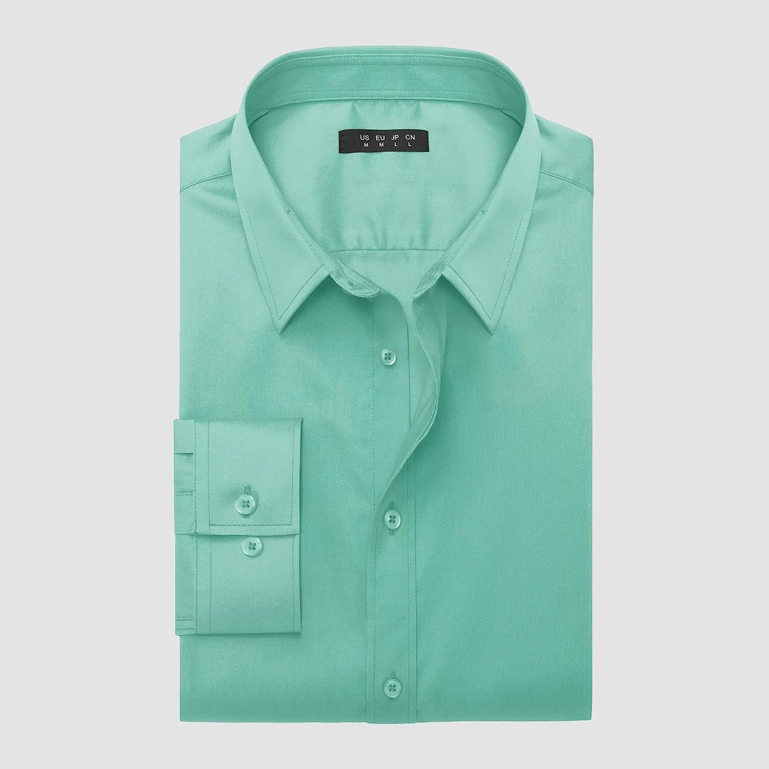 Men's Long Sleeve Uv Golf Shirts Wrinkle-Free Slim Fit Uv Golf Shirts