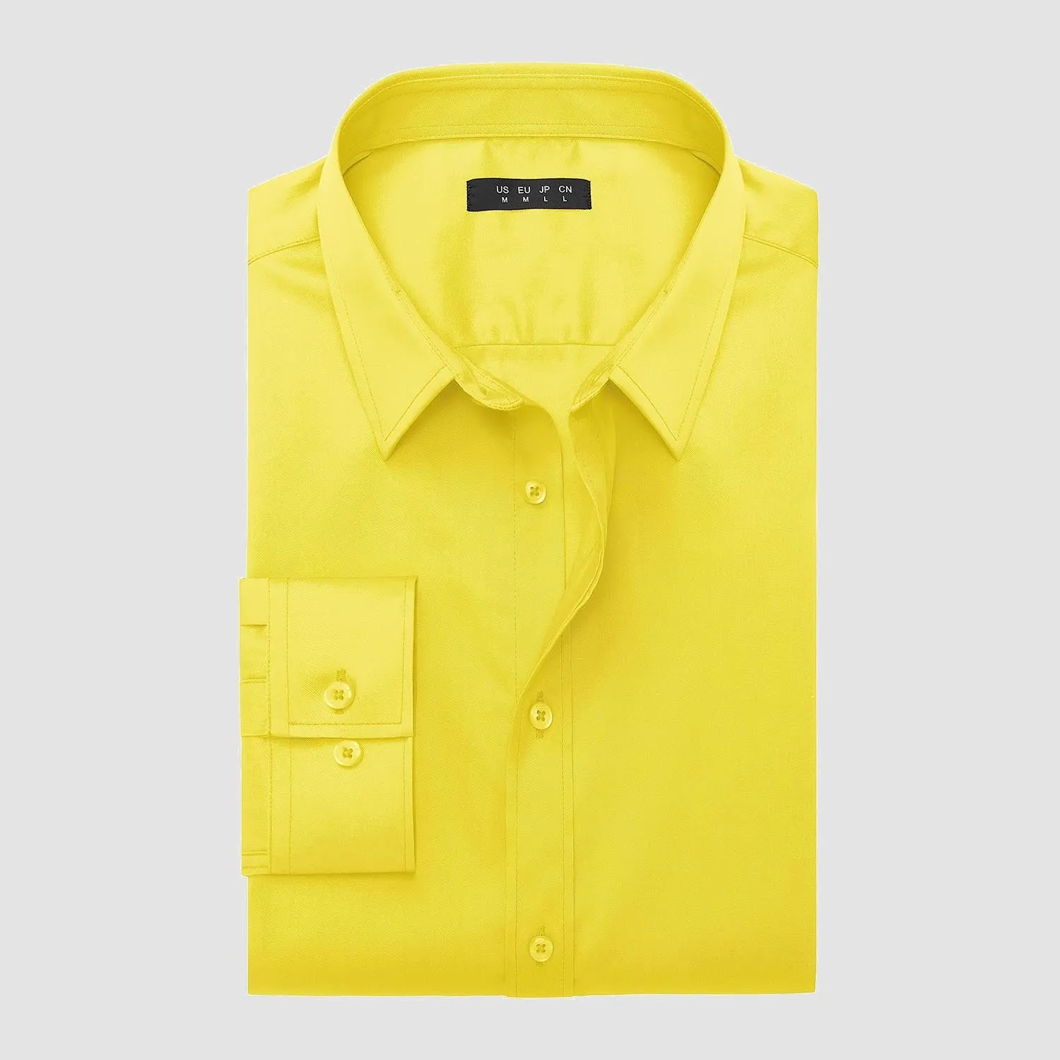 Men's Long Sleeve Uv Golf Shirts Wrinkle-Free Slim Fit Uv Golf Shirts