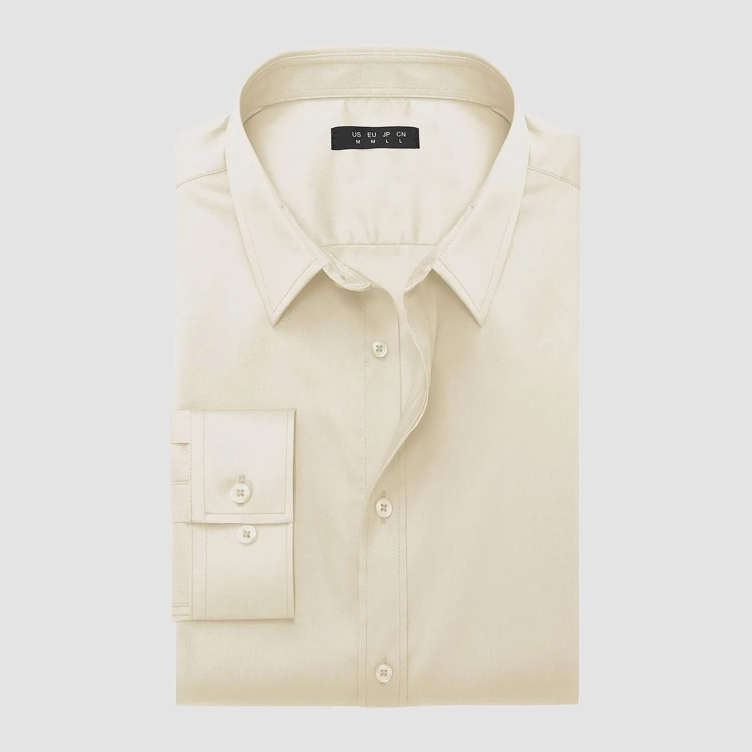 Men's Long Sleeve Uv Golf Shirts Wrinkle-Free Slim Fit Uv Golf Shirts