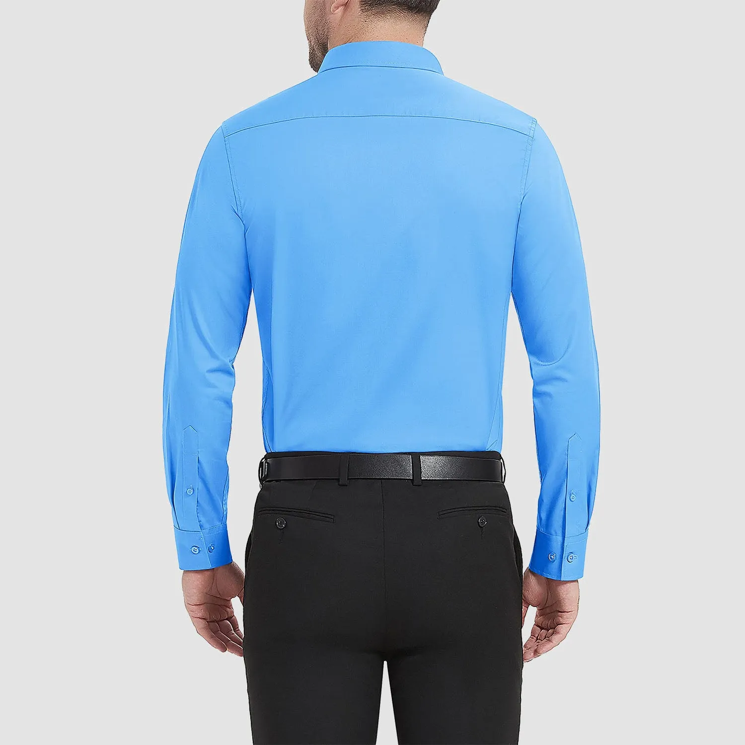 Men's Long Sleeve Uv Golf Shirts Wrinkle-Free Slim Fit Uv Golf Shirts