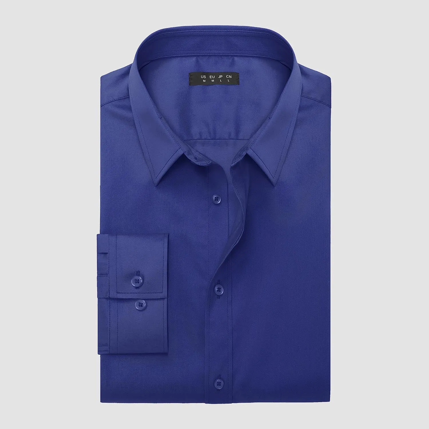 Men's Long Sleeve Uv Golf Shirts Wrinkle-Free Slim Fit Uv Golf Shirts