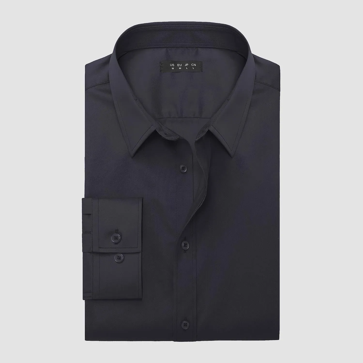 Men's Long Sleeve Uv Golf Shirts Wrinkle-Free Slim Fit Uv Golf Shirts