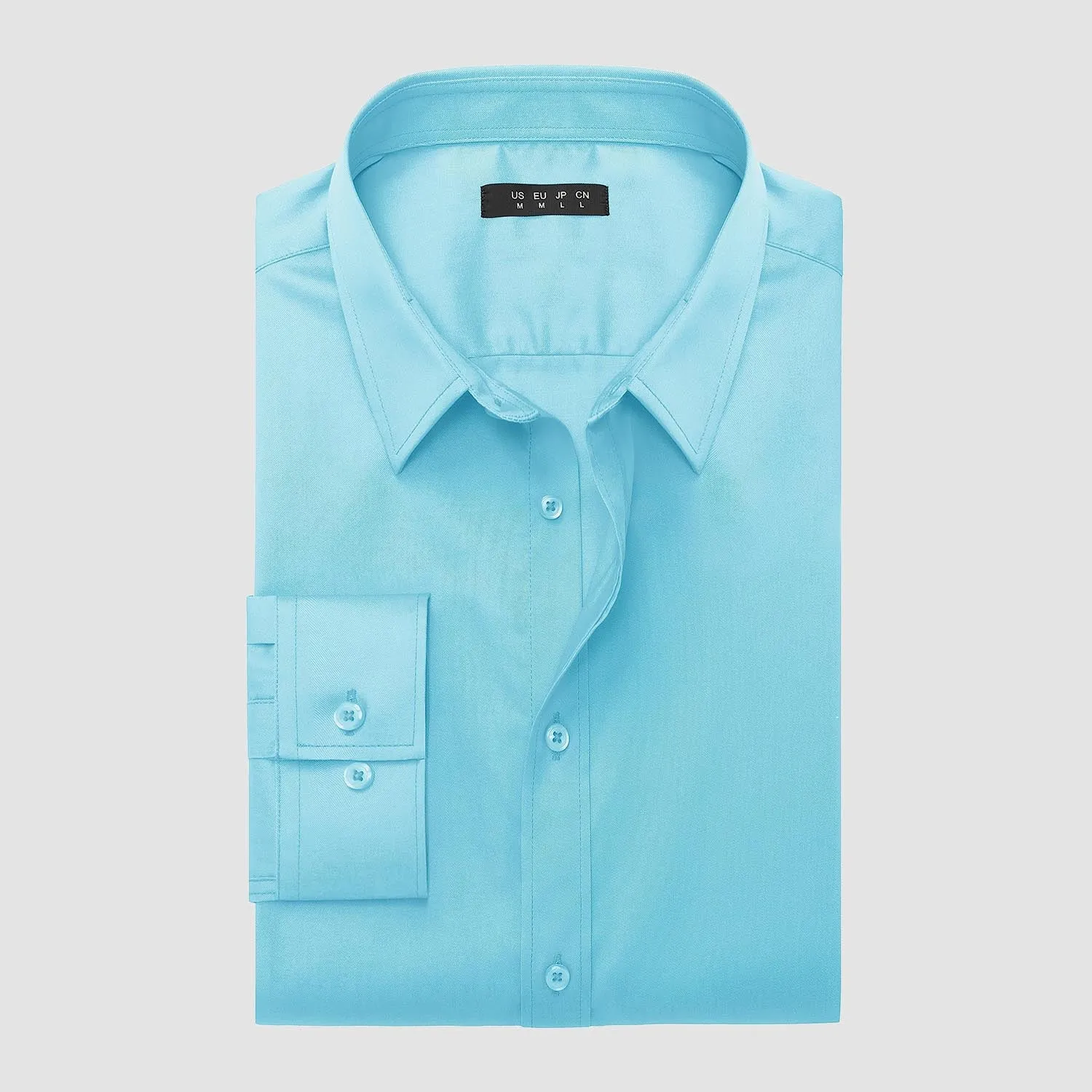 Men's Long Sleeve Uv Golf Shirts Wrinkle-Free Slim Fit Uv Golf Shirts
