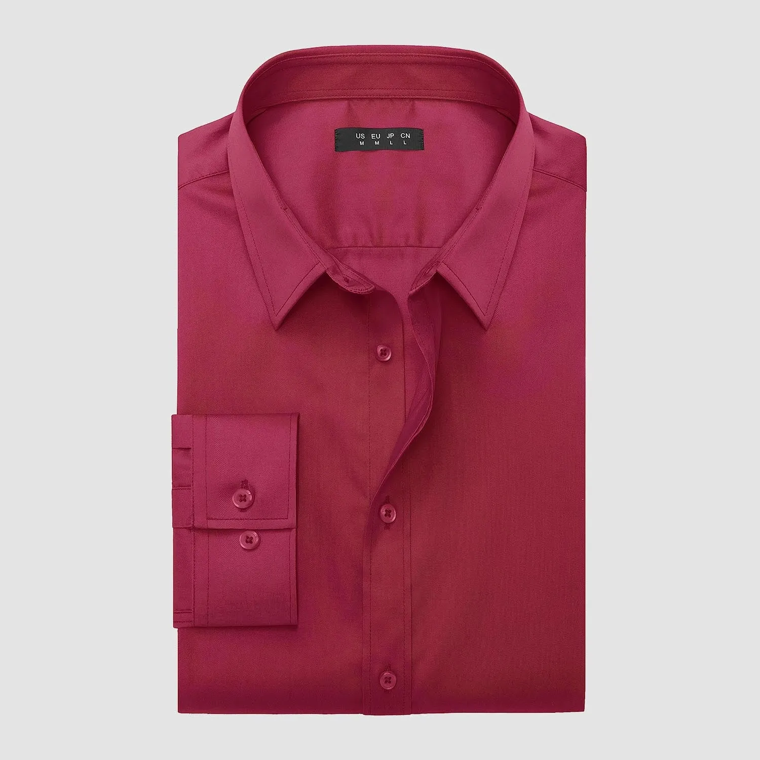 Men's Long Sleeve Uv Golf Shirts Wrinkle-Free Slim Fit Uv Golf Shirts