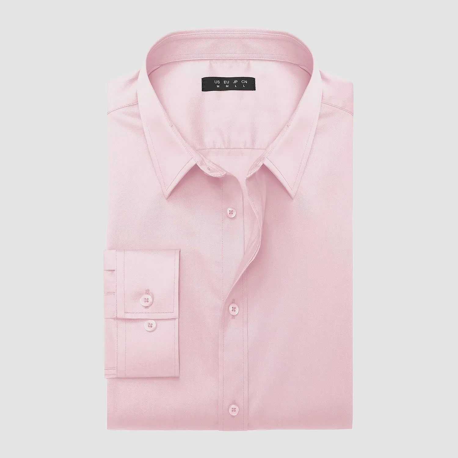 Men's Long Sleeve Uv Golf Shirts Wrinkle-Free Slim Fit Uv Golf Shirts