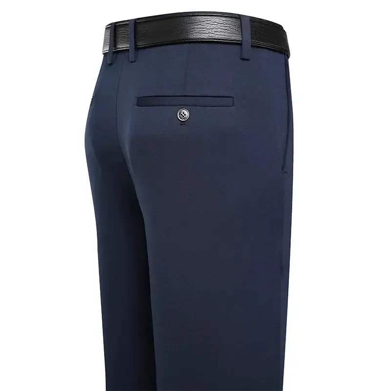 Mens Summer Spring Business Casual Pants Lightweight Dress