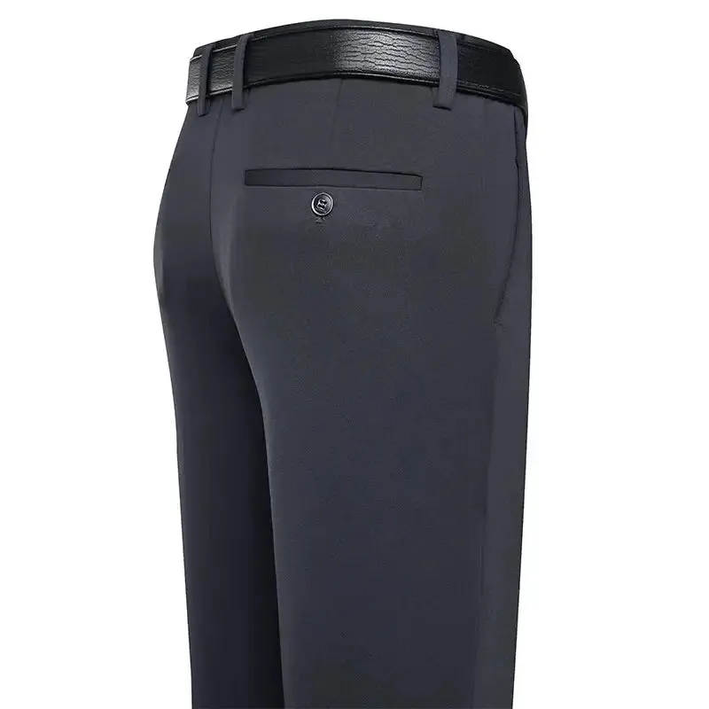 Mens Summer Spring Business Casual Pants Lightweight Dress