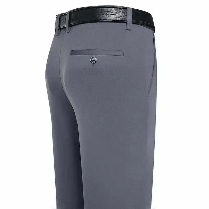 Mens Summer Spring Business Casual Pants Lightweight Dress