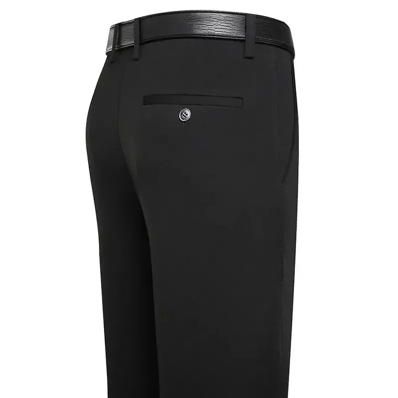Mens Summer Spring Business Casual Pants Lightweight Dress