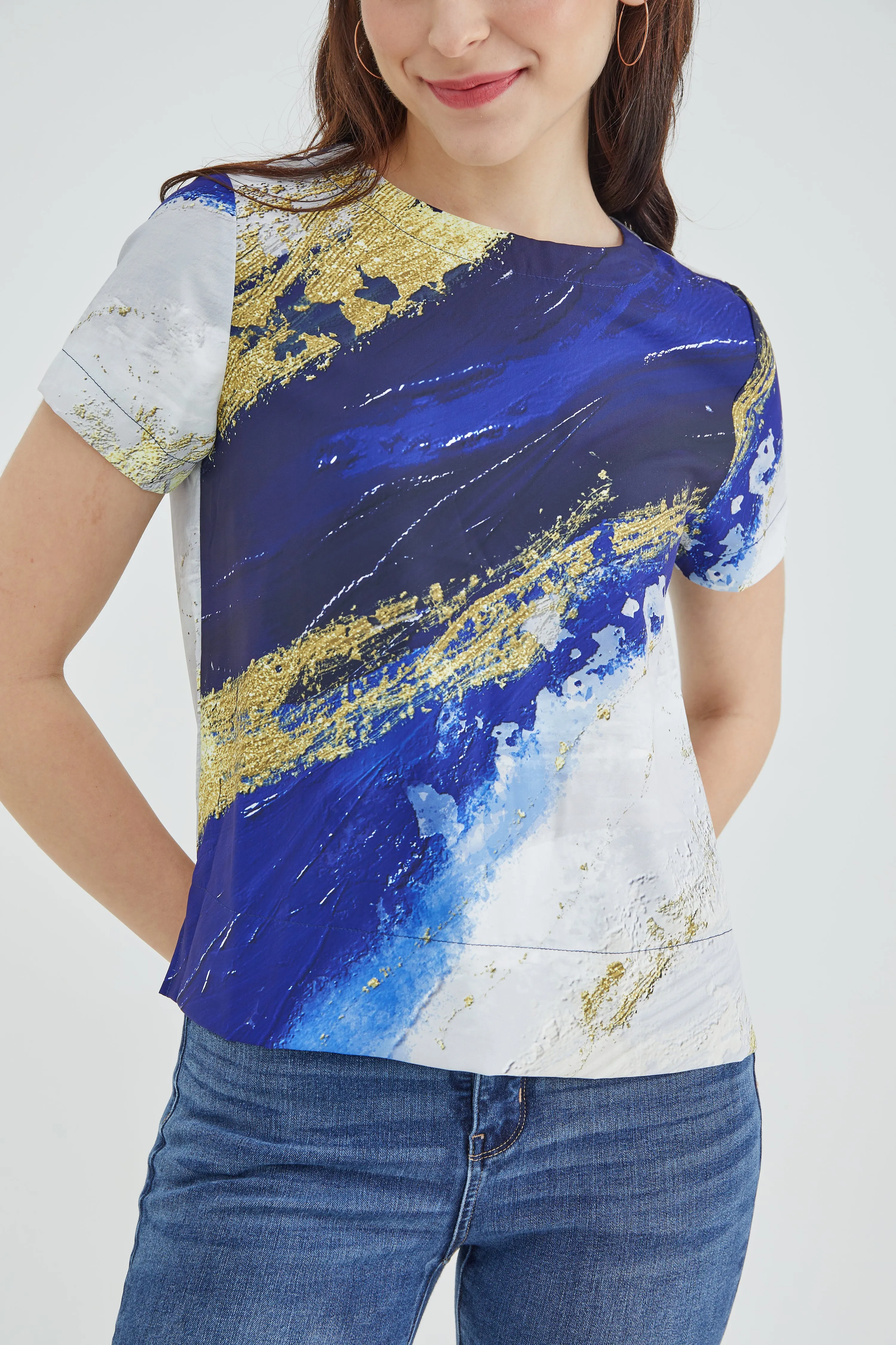 Midnight Gold Women Blouse