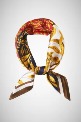 Multi Leaves Pattern Bandana Scarf