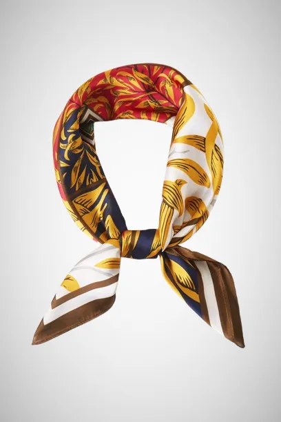 Multi Leaves Pattern Bandana Scarf