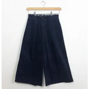 Navy Corduroy Culottes