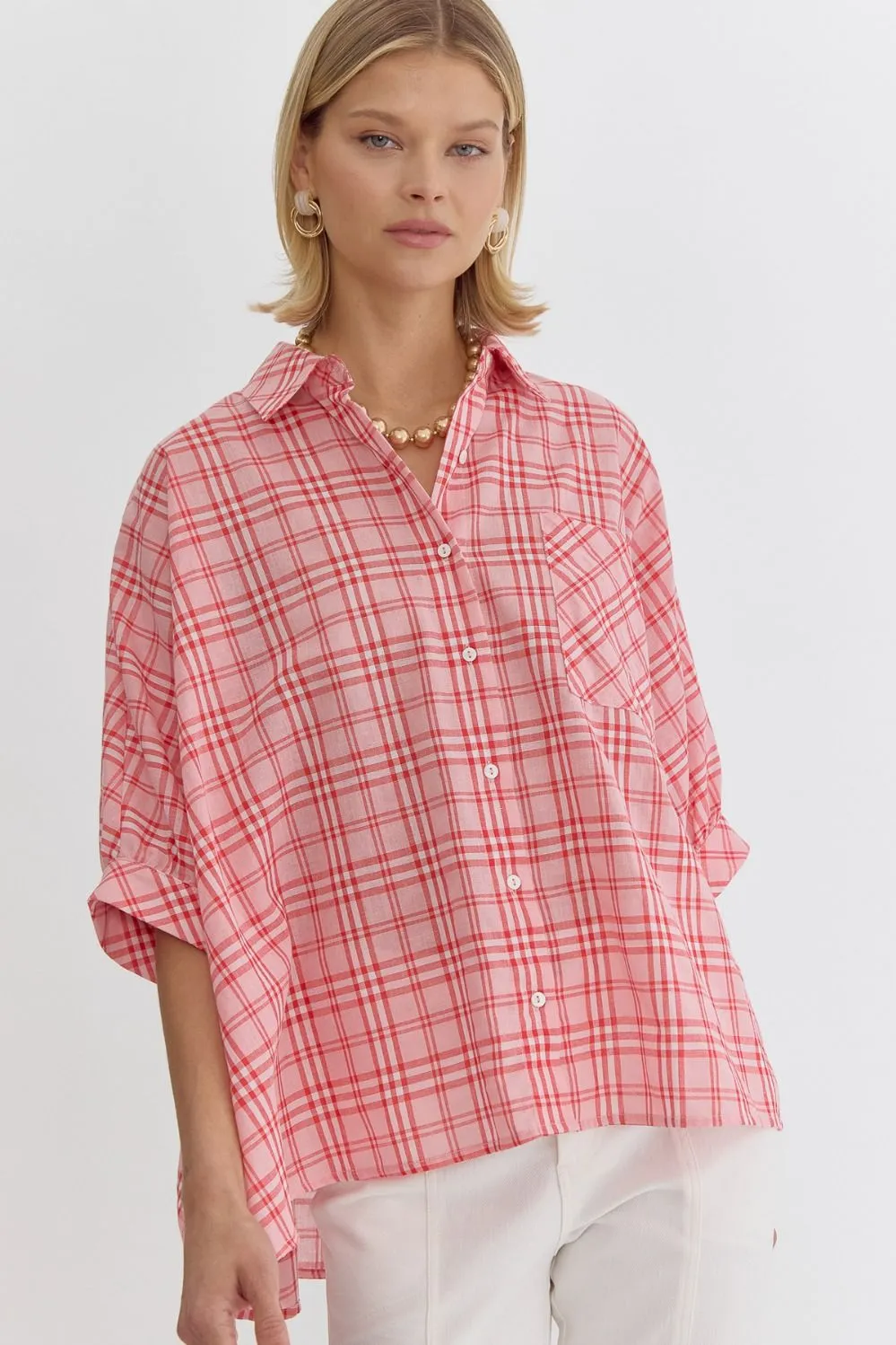 Perfect In Plaid Top