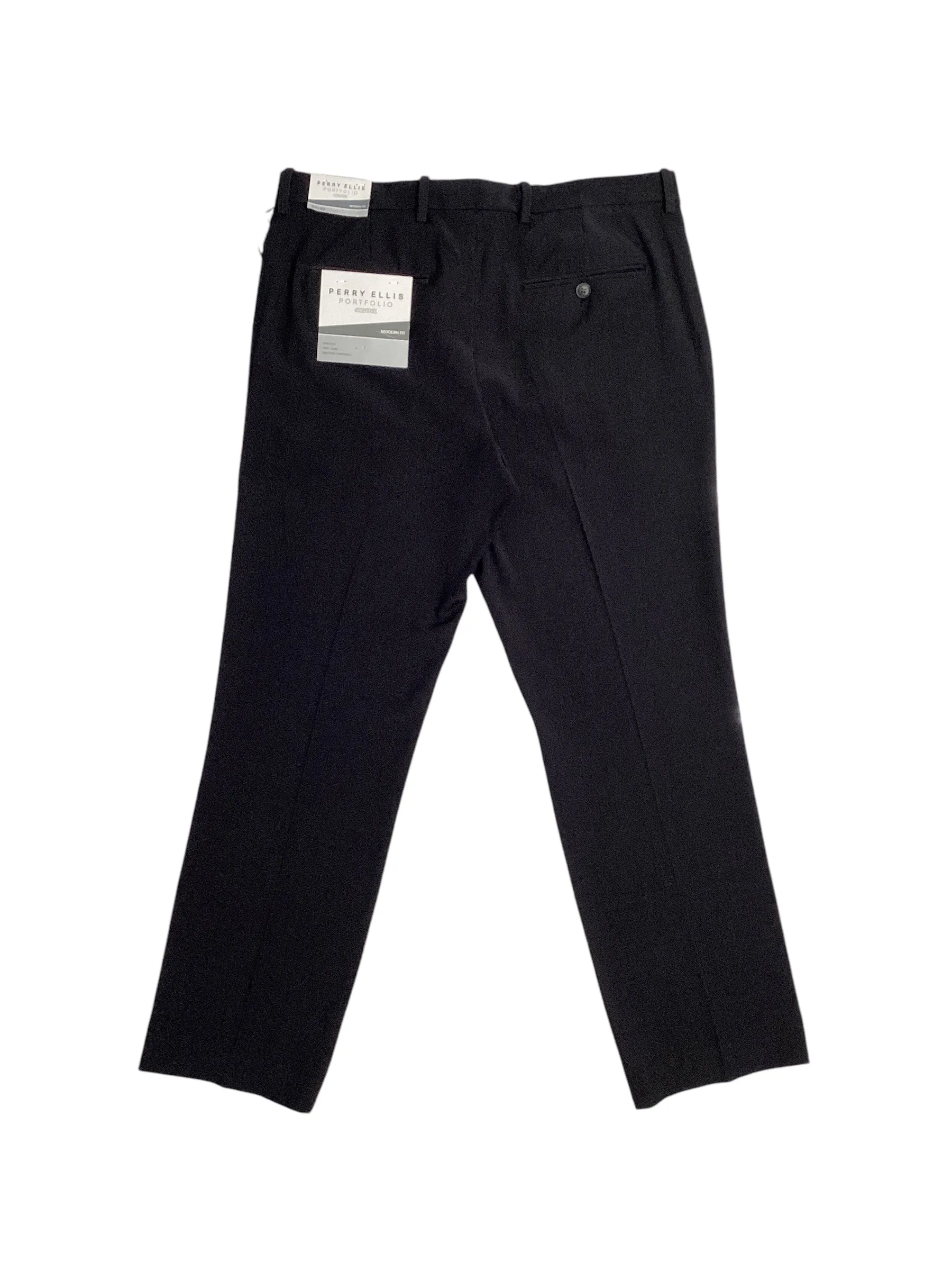Perry Ellis Portfolio Mens Modern Fit Suit Dress Pants Charcoal Grey 40 x 30
