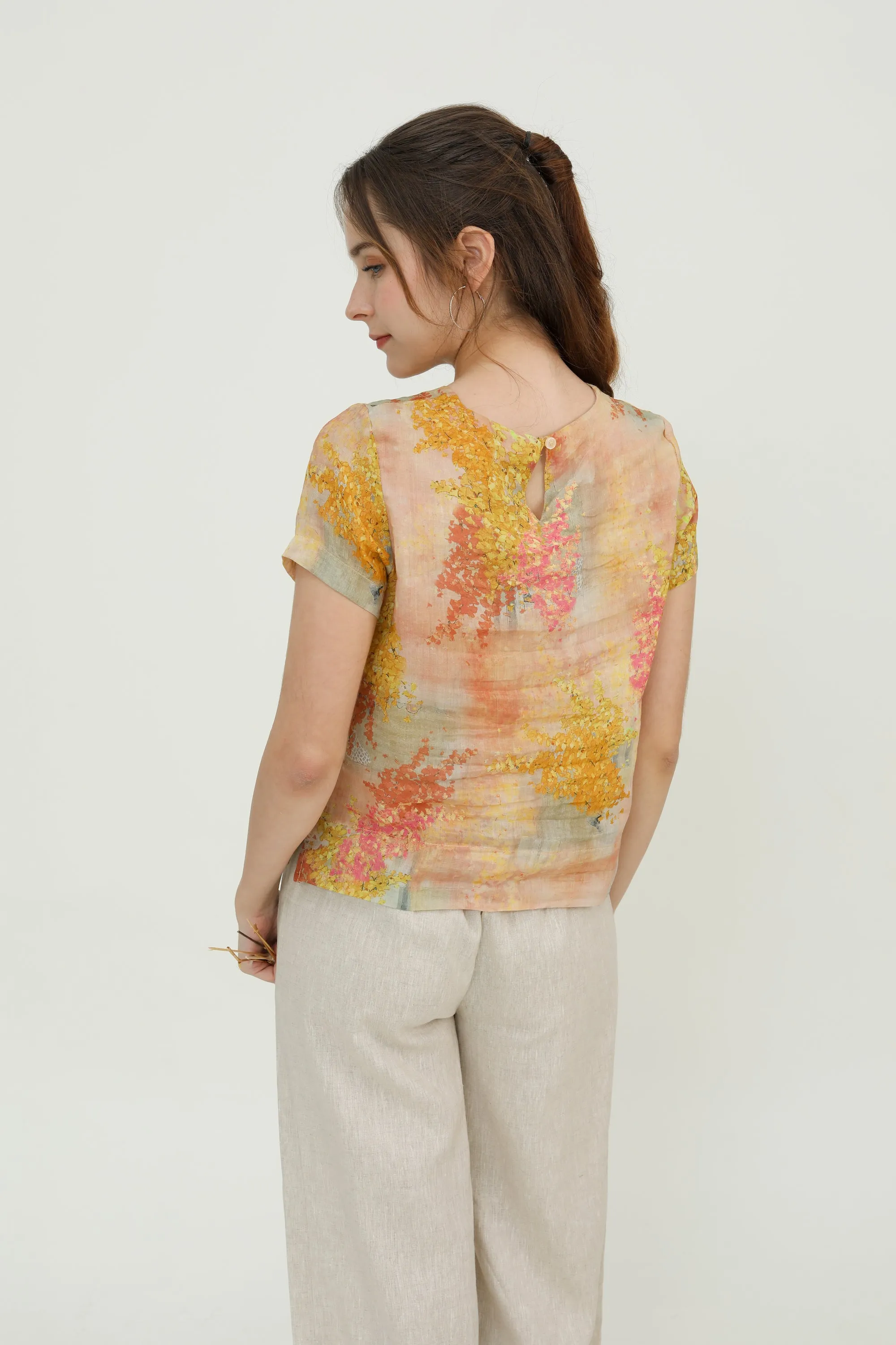 Pink & Gold Women Blouse
