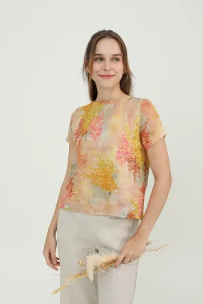 Pink & Gold Women Blouse