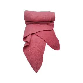 Pink Asymmetric Blanket Scarf