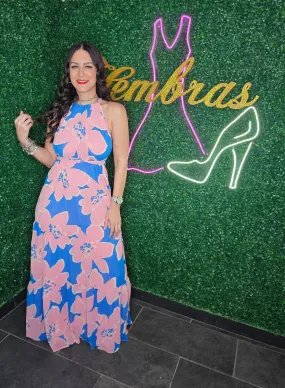 Pink Blue Maxi
