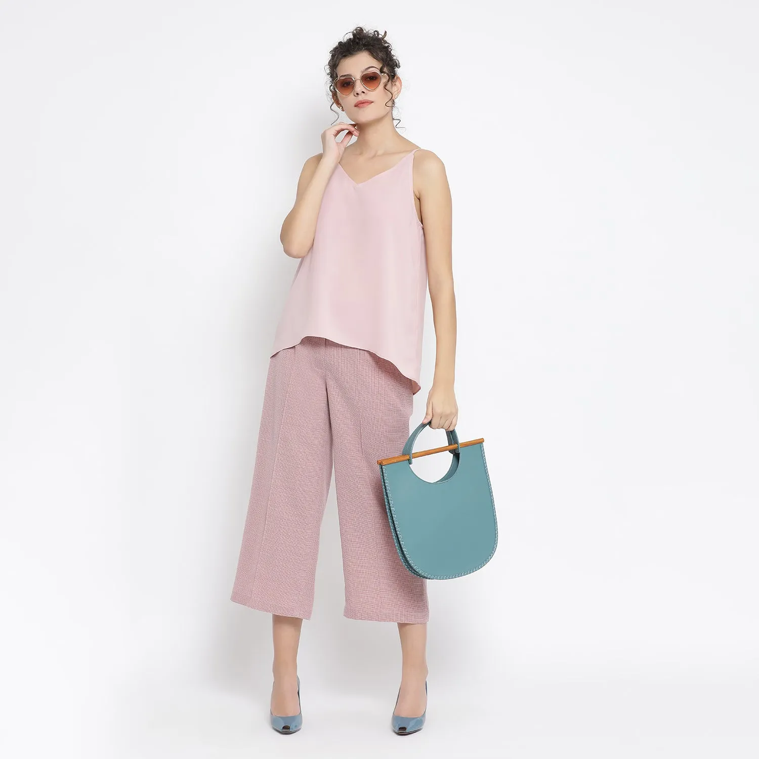 Pink Linen Culottes By Office & You