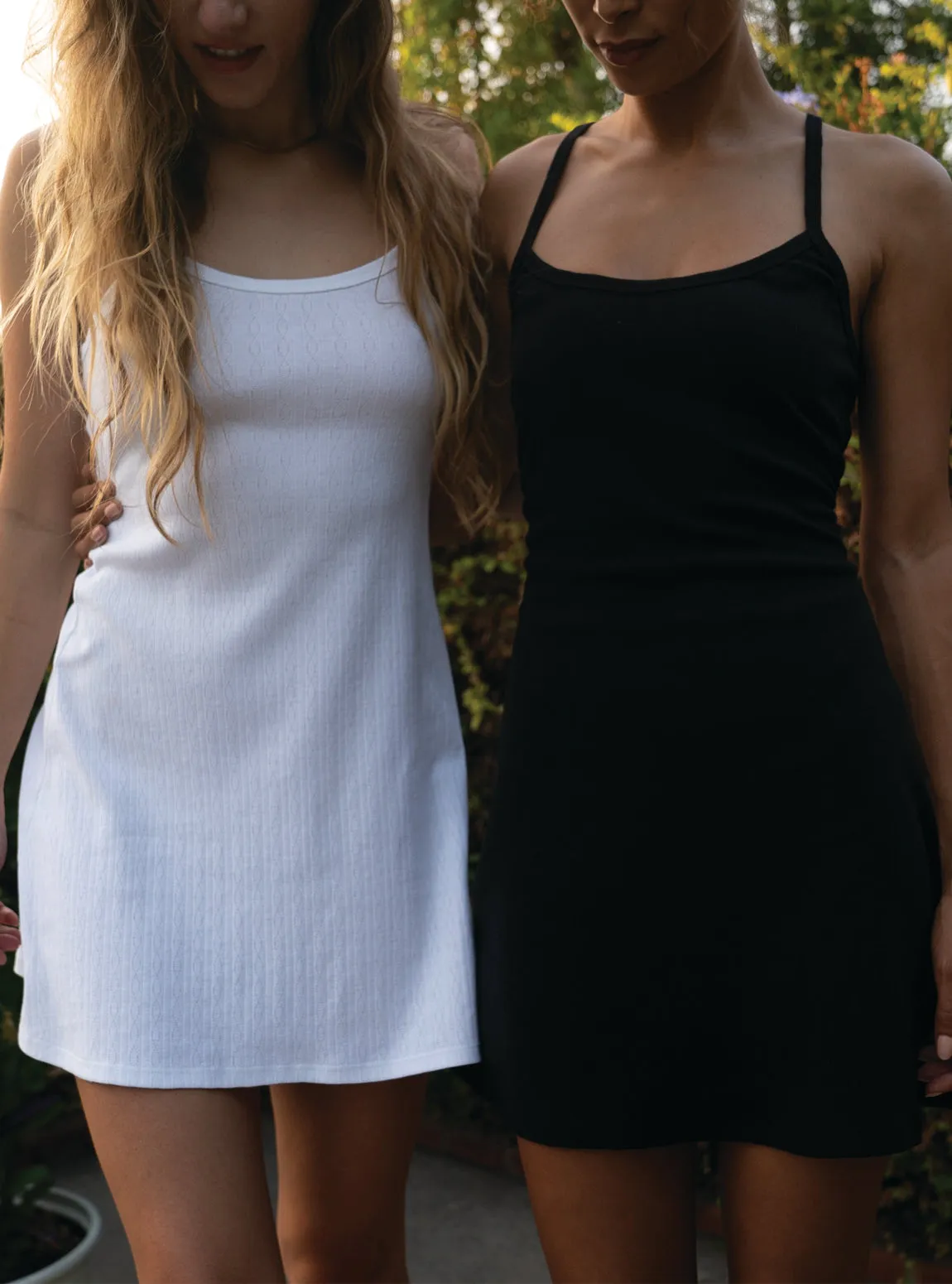 Pointelle Knit Mini Tennis Dress