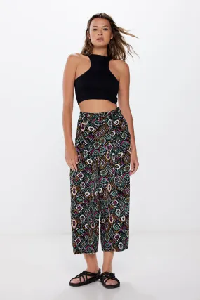 Printed flowing culottes