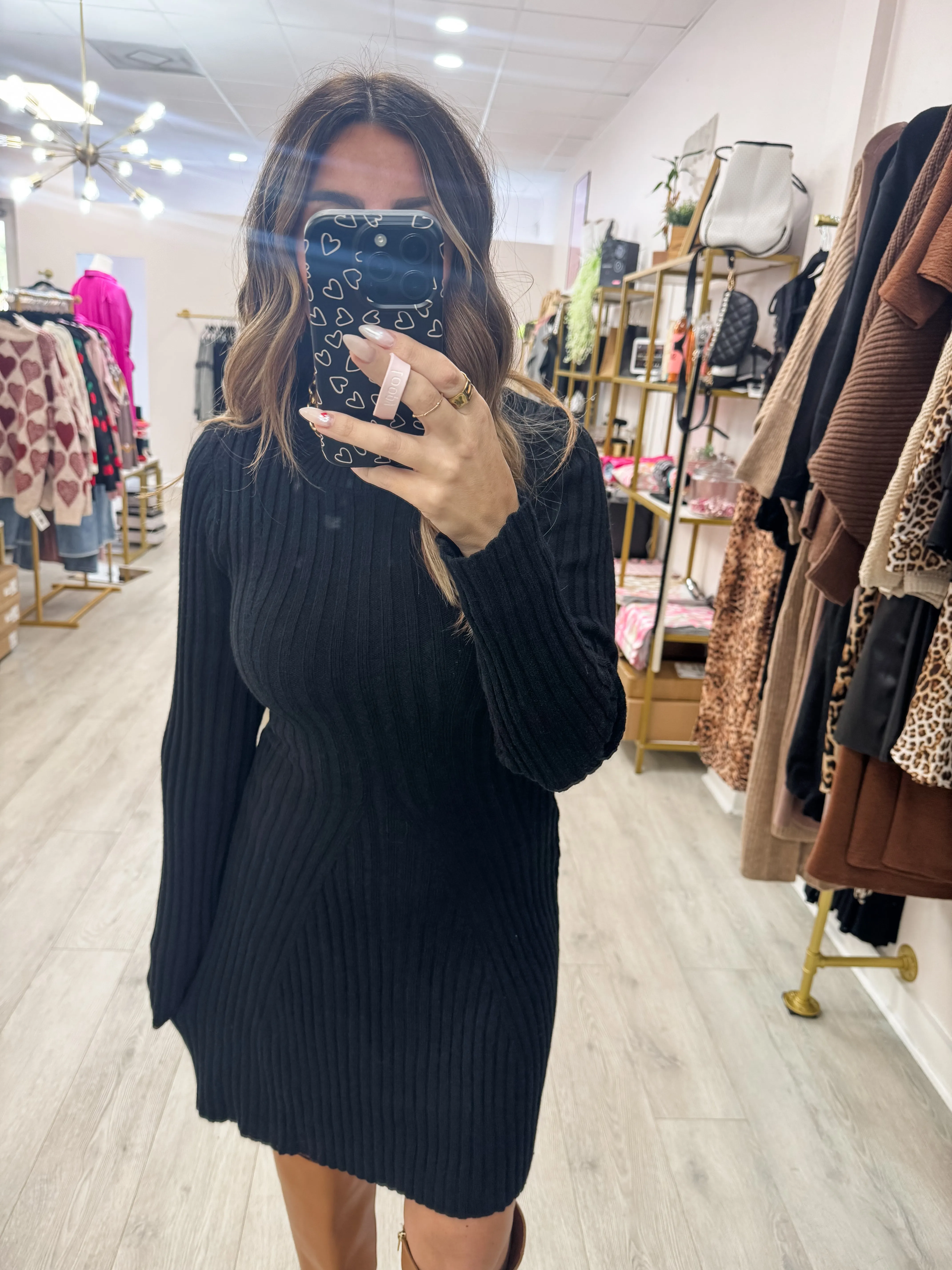 Ribed Knit Dress