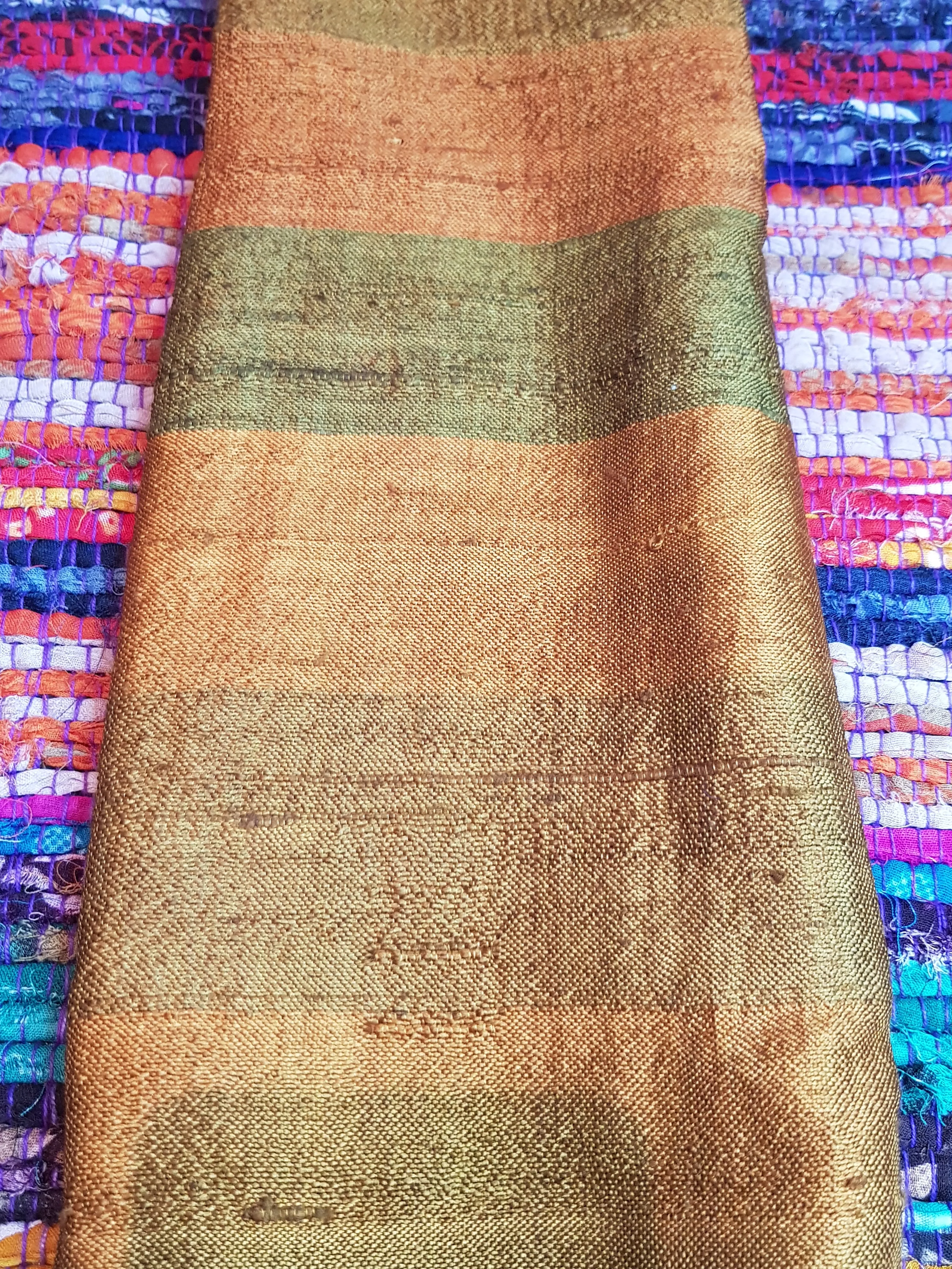 Scarf - Silk Striped - Handmade