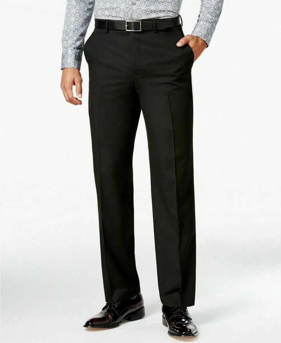 Sean John Mens Classic fit Dress Pants 36 / 30 Black Solid