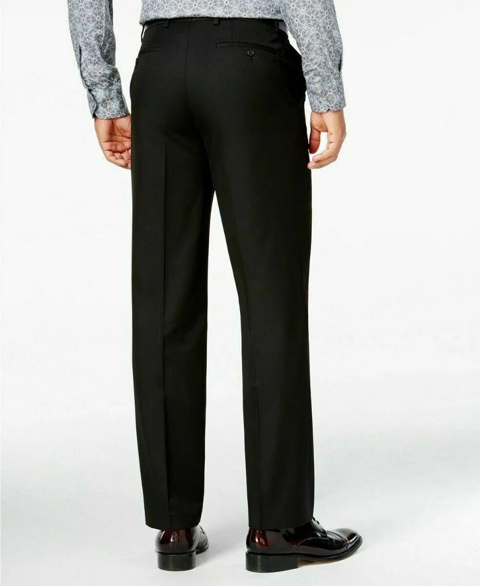 Sean John Mens Classic fit Dress Pants 36 / 30 Black Solid