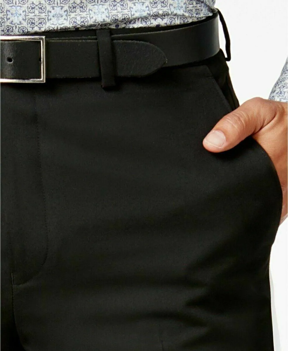 Sean John Mens Classic fit Dress Pants 36 / 30 Black Solid