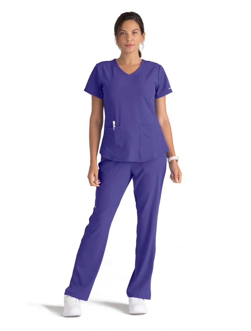 Skechers™ by Barco Breeze 3-Pocket Curved V-Neck Scrub Top