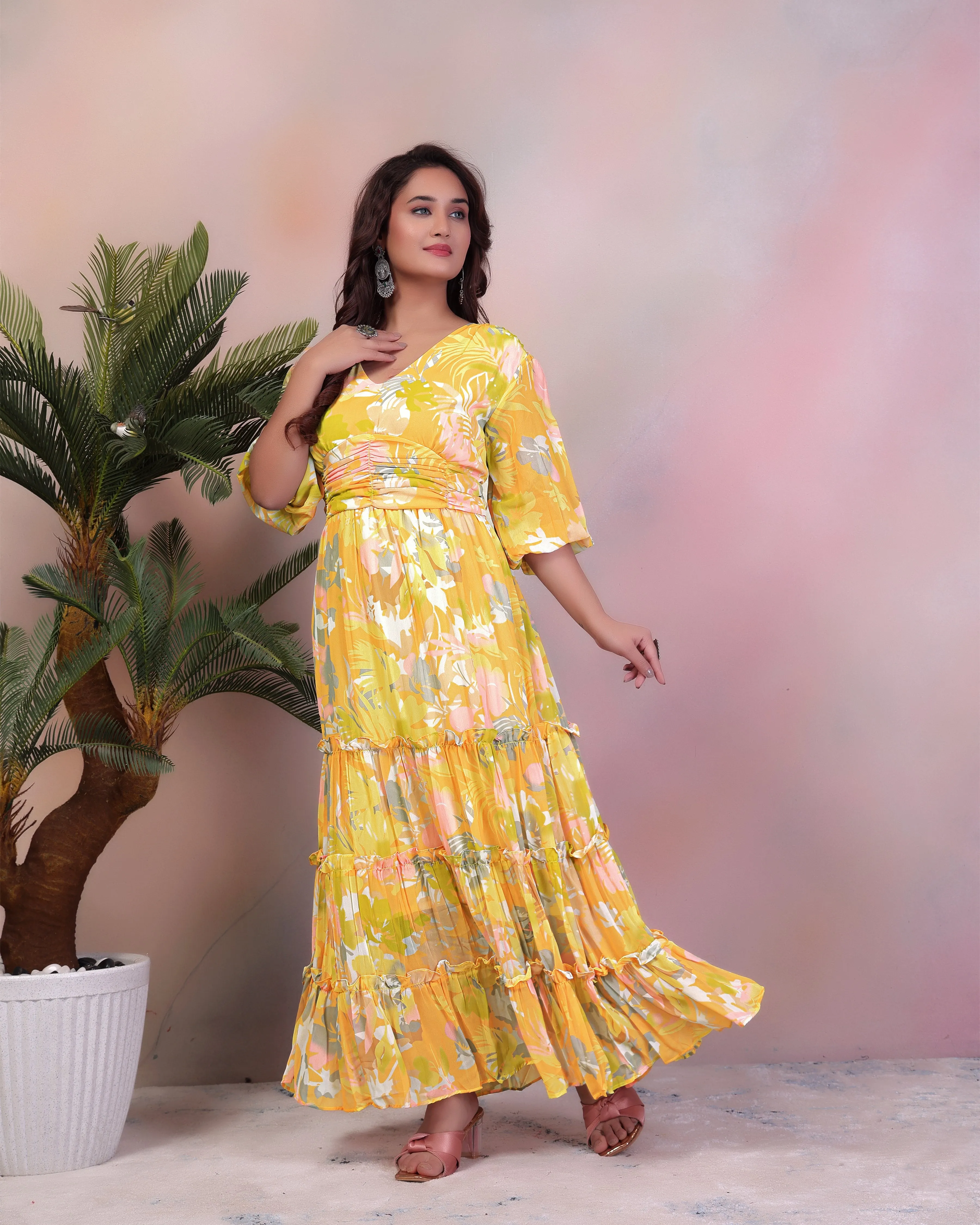 Sorrell Brown Maxi Dress