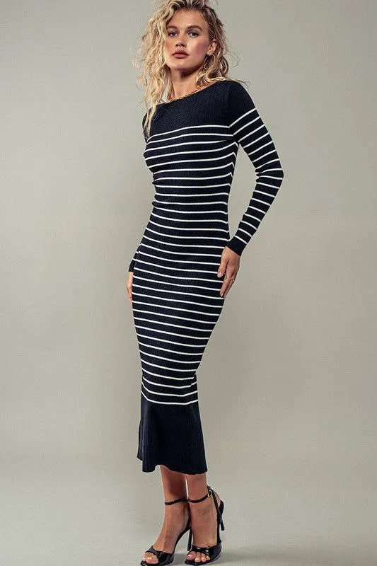 Stretched Knit Bodycon Dress