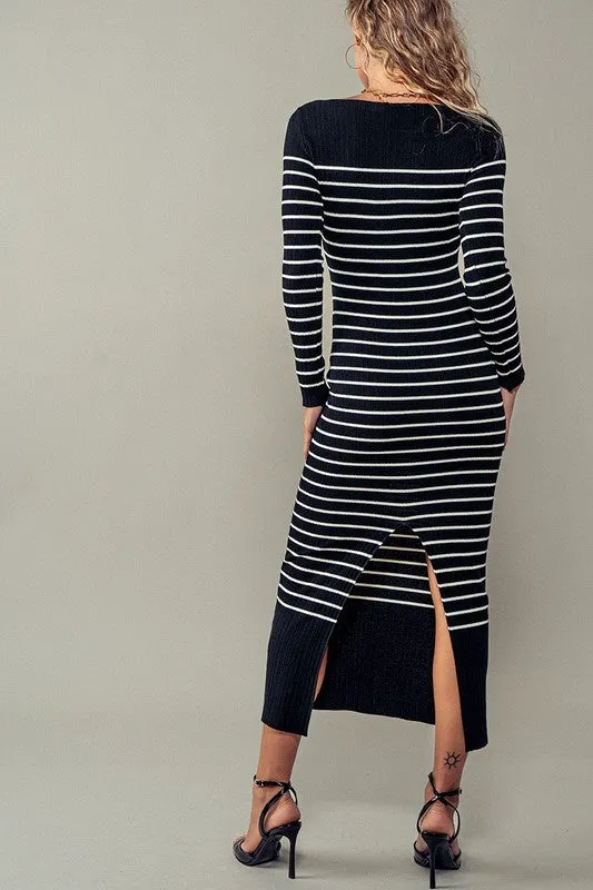 Stretched Knit Bodycon Dress