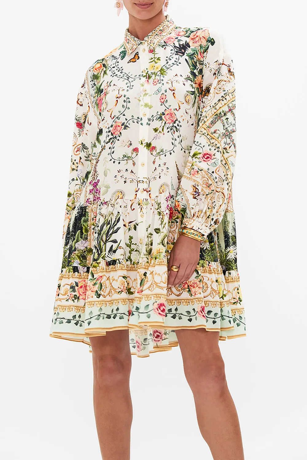TIERED SHIRT DRESS RENAISSANCE ROMANCE