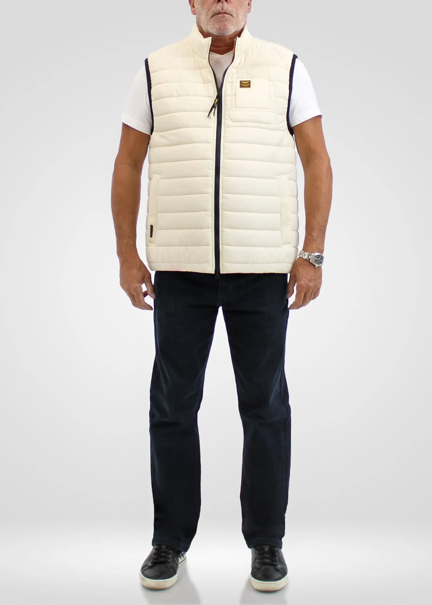 URBAN LAUNDRY Sleeveless Cream Puffer Jacket