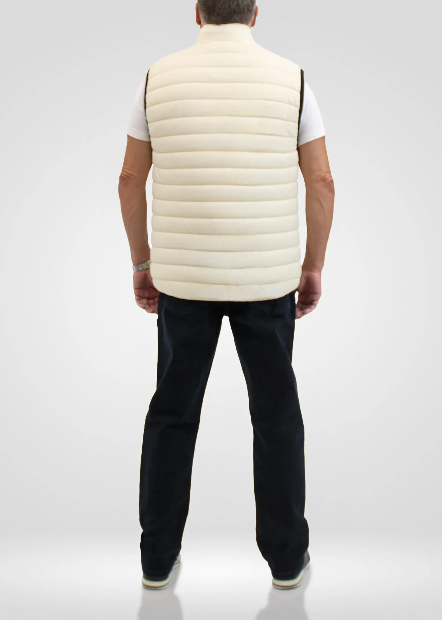 URBAN LAUNDRY Sleeveless Cream Puffer Jacket