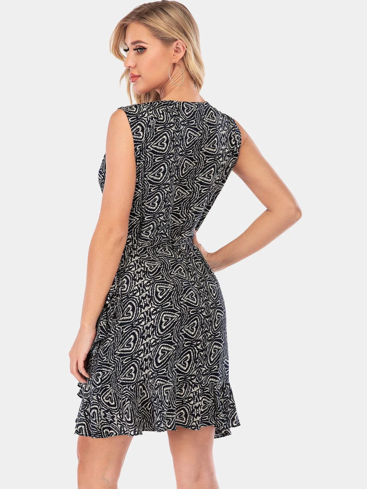 V-Neck Wrapover Knit Dress