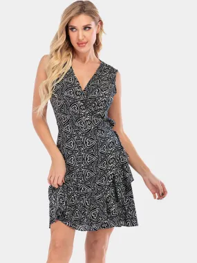 V-Neck Wrapover Knit Dress