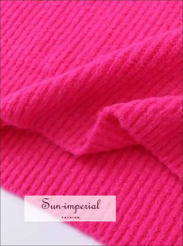 Women Wine Red Oversized Turtleneck Loose Pullovers Jumper Soft Warm Sweater