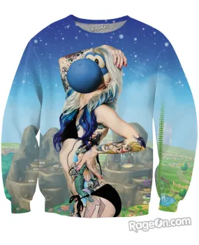 Yoshi Head Crewneck Sweatshirt